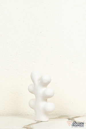 Fuyu Ceramic Tabletop Showpiece - White
