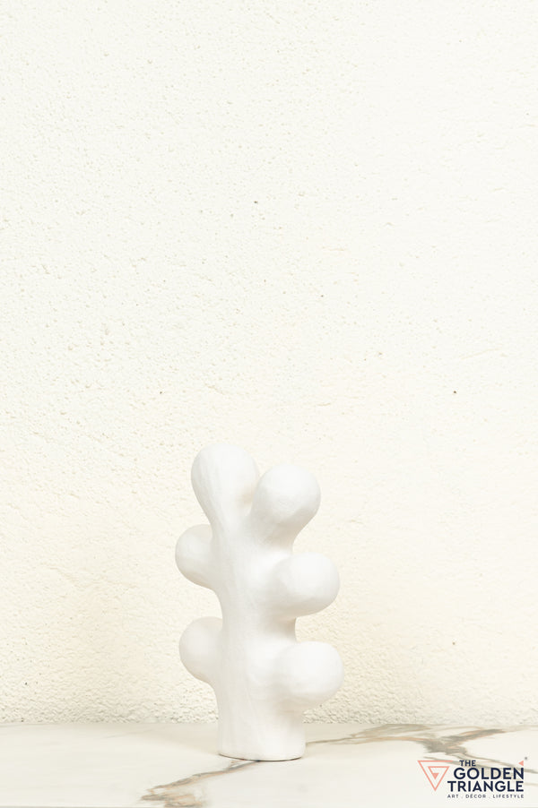 Fuyu Ceramic Tabletop Showpiece - White