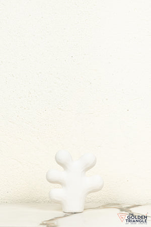 Fuyu Ceramic Tabletop Showpiece - White