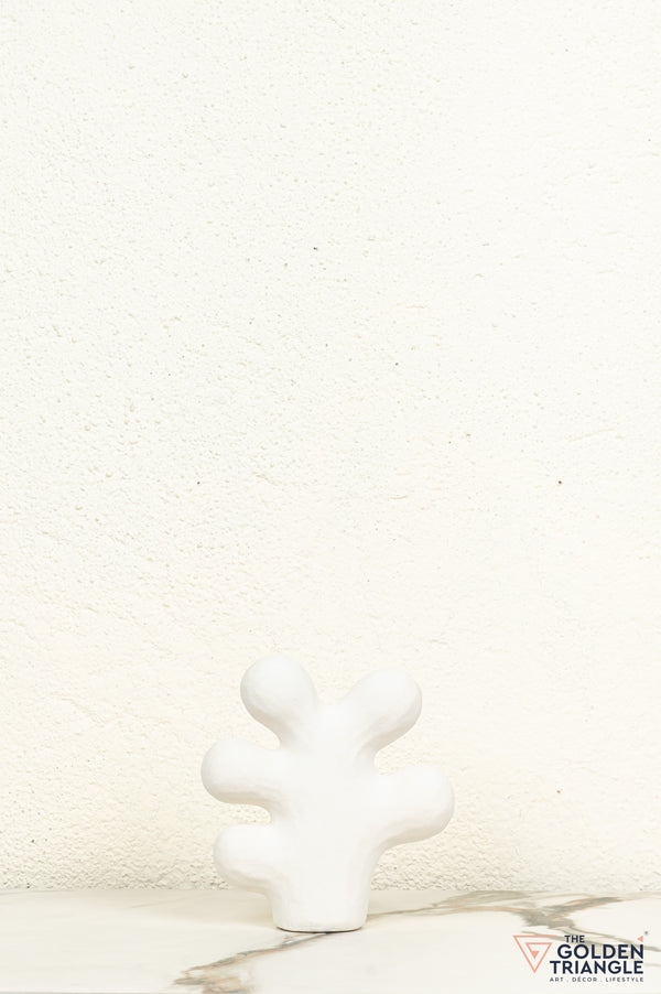 Fuyu Ceramic Tabletop Showpiece - White