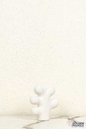 Fuyu Ceramic Tabletop Showpiece - White