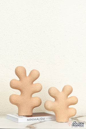 Fuyu Ceramic Tabletop Showpiece - Clay