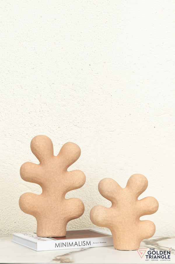 Fuyu Ceramic Tabletop Showpiece - Clay