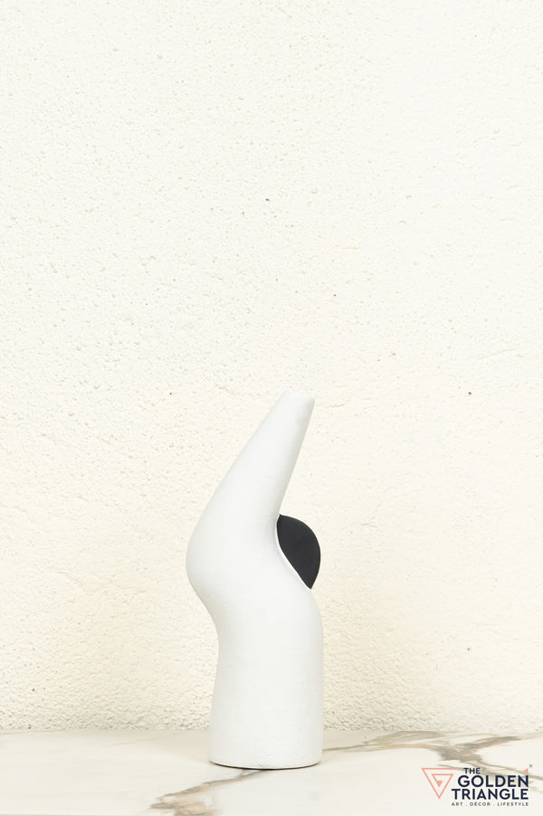 Shion Ceramic Showpiece - White