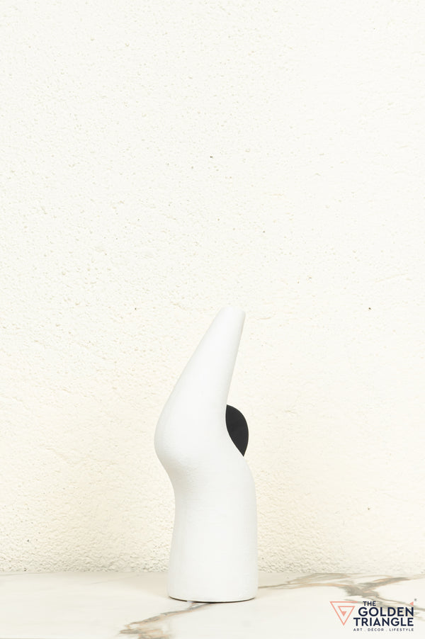Shion Ceramic Showpiece - White