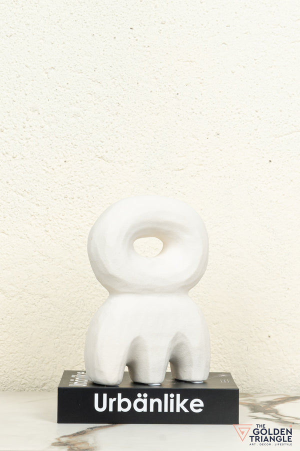 Mado Ceramic Tabletop Showpiece - White