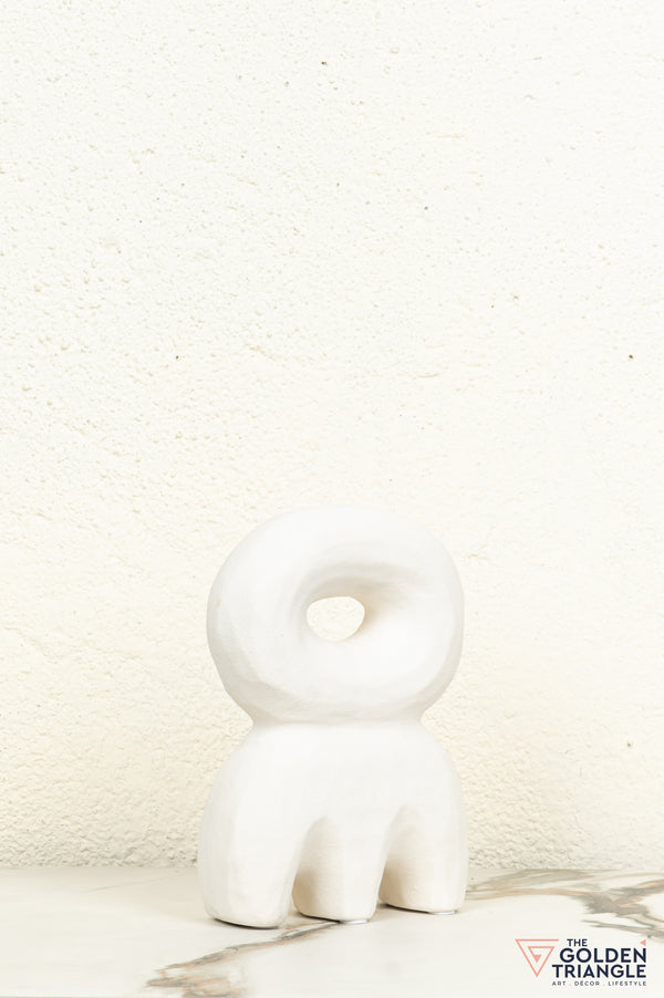 Mado Ceramic Tabletop Showpiece - White