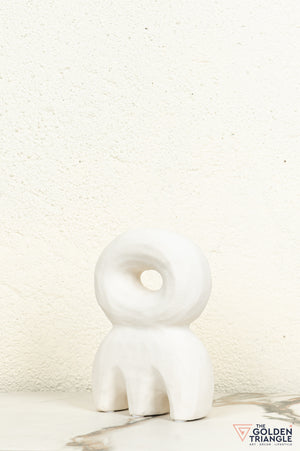 Mado Ceramic Tabletop Showpiece - White