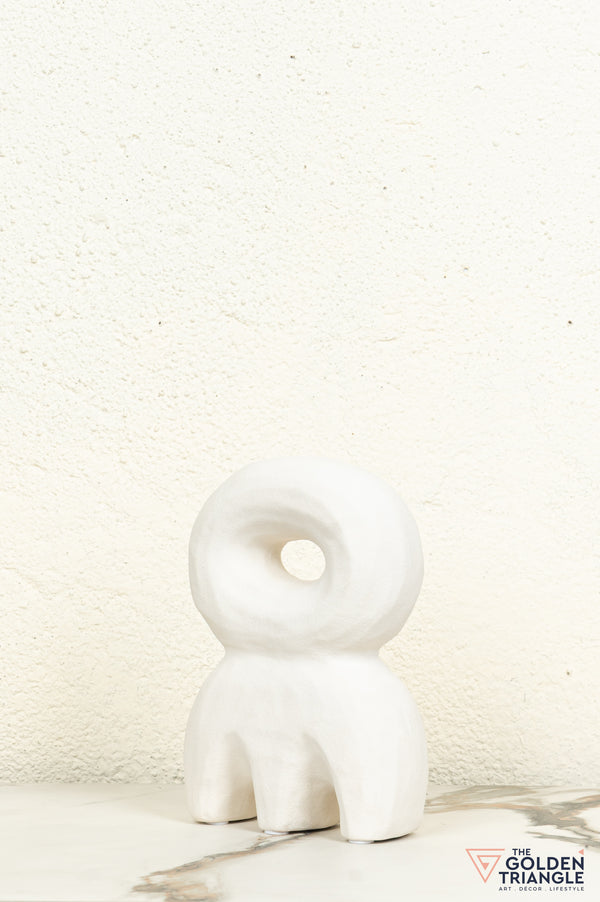 Mado Ceramic Tabletop Showpiece - White