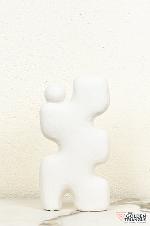 Amai Ceramic Showpiece - White