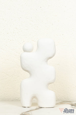 Amai Ceramic Showpiece - White