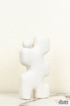 Amai Ceramic Showpiece - White
