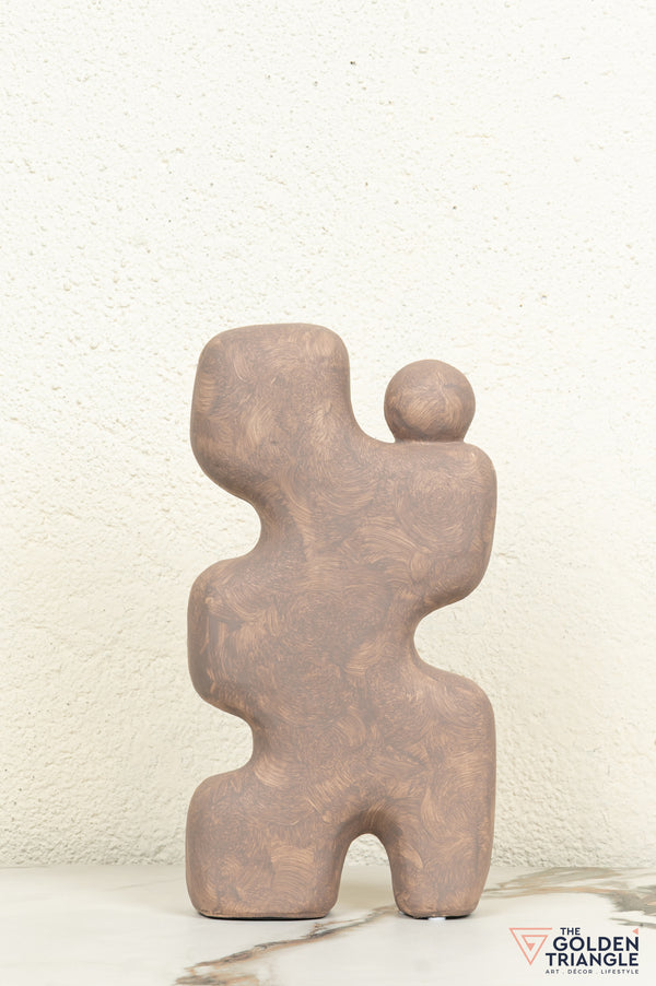 Amai Ceramic Showpiece - Brown