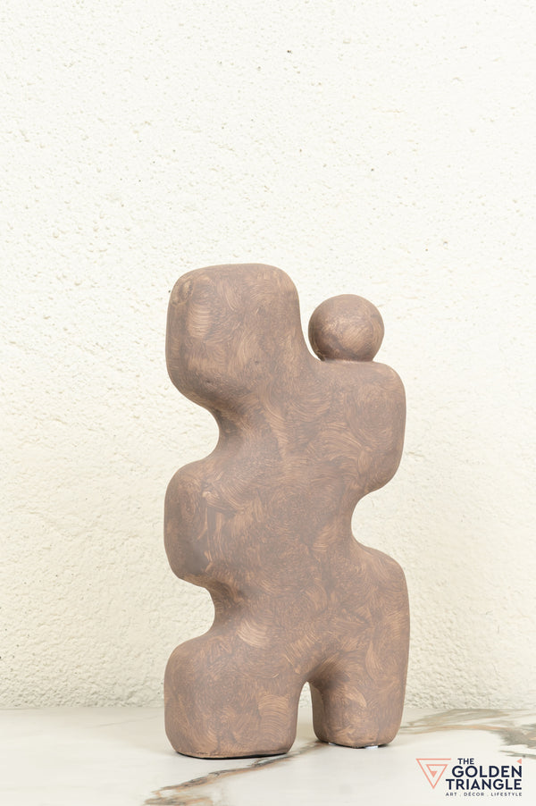 Amai Ceramic Showpiece - Brown