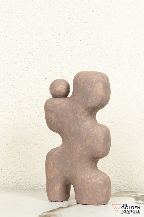Amai Ceramic Showpiece - Brown