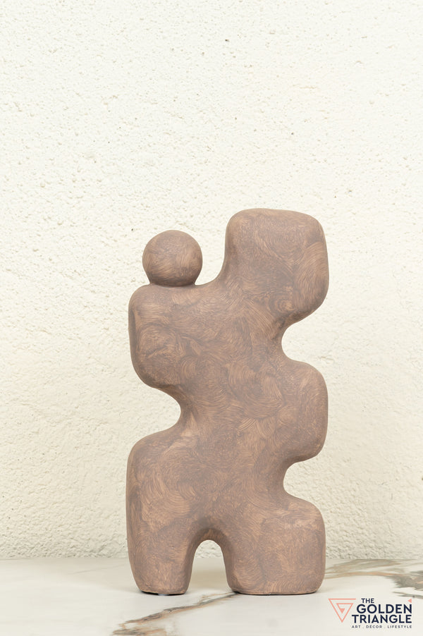 Amai Ceramic Showpiece - Brown