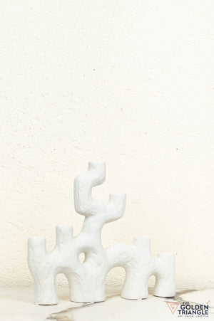 Yugen Ceramic Decor Showpiece - White