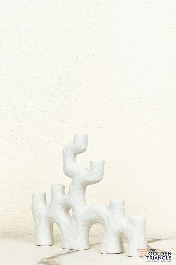 Yugen Ceramic Decor Showpiece - White