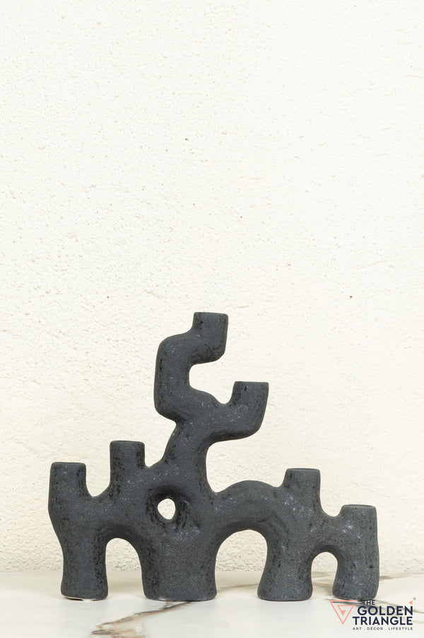 Yugen Ceramic Decor Showpiece - Black