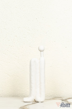 Mirage Ceramic Showpiece - White