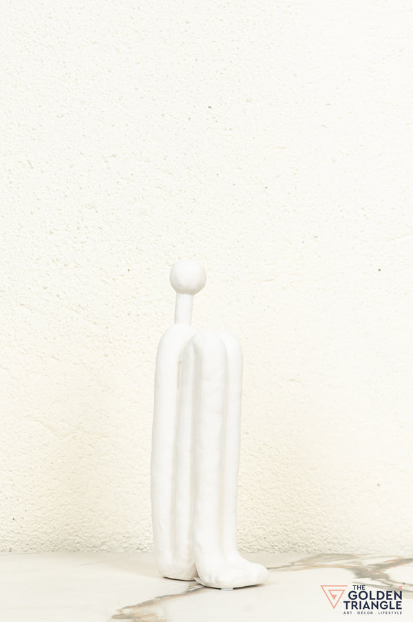 Mirage Ceramic Showpiece - White