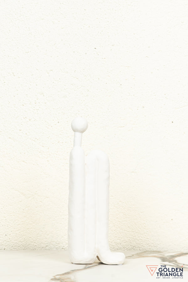 Mirage Ceramic Showpiece - White