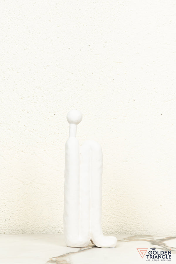 Mirage Ceramic Showpiece - White