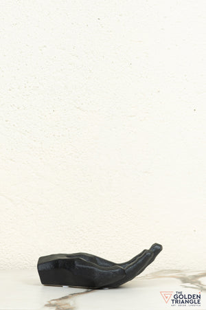 Yubi Hand Ceramic Tabletop Showpiece - Black