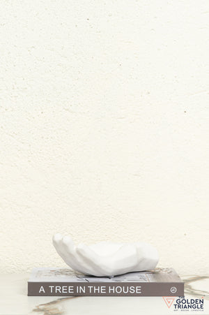 Yubi Hand Ceramic Tabletop Showpiece - White