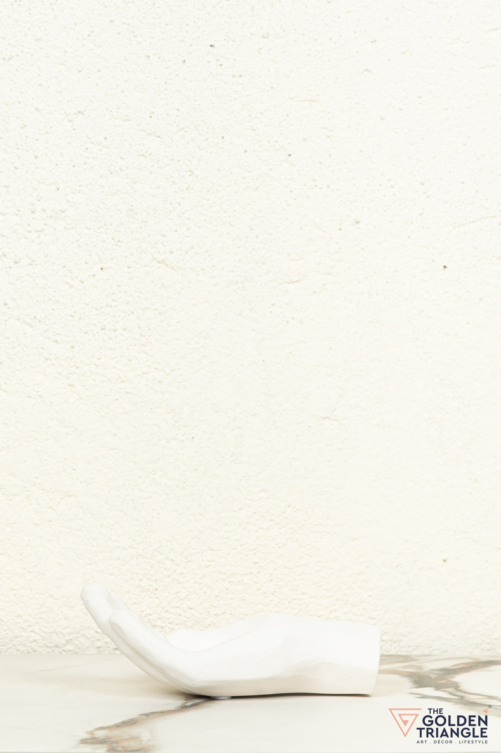 Yubi Hand Ceramic Tabletop Showpiece - White