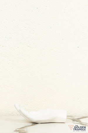 Yubi Hand Ceramic Tabletop Showpiece - White