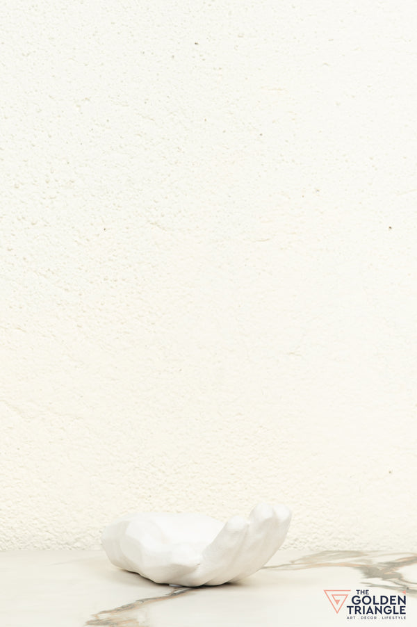 Yubi Hand Ceramic Tabletop Showpiece - White