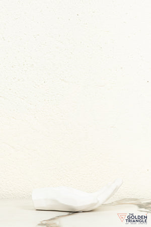 Yubi Hand Ceramic Tabletop Showpiece - White