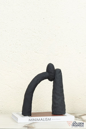 Mori Ceramic Tabletop Showpiece - Black