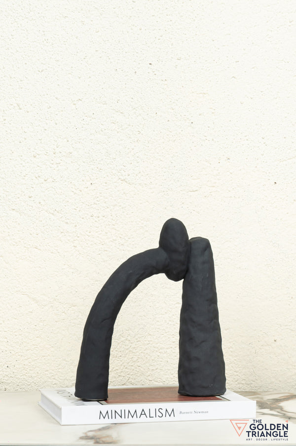 Mori Ceramic Tabletop Showpiece - Black