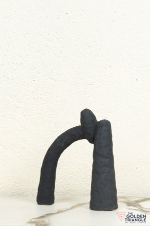 Mori Ceramic Tabletop Showpiece - Black