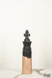 King - Wooden Chess Decorative Piece - Black