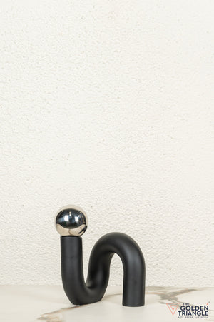 Spiral Ornament Tabletop Decor - Silver