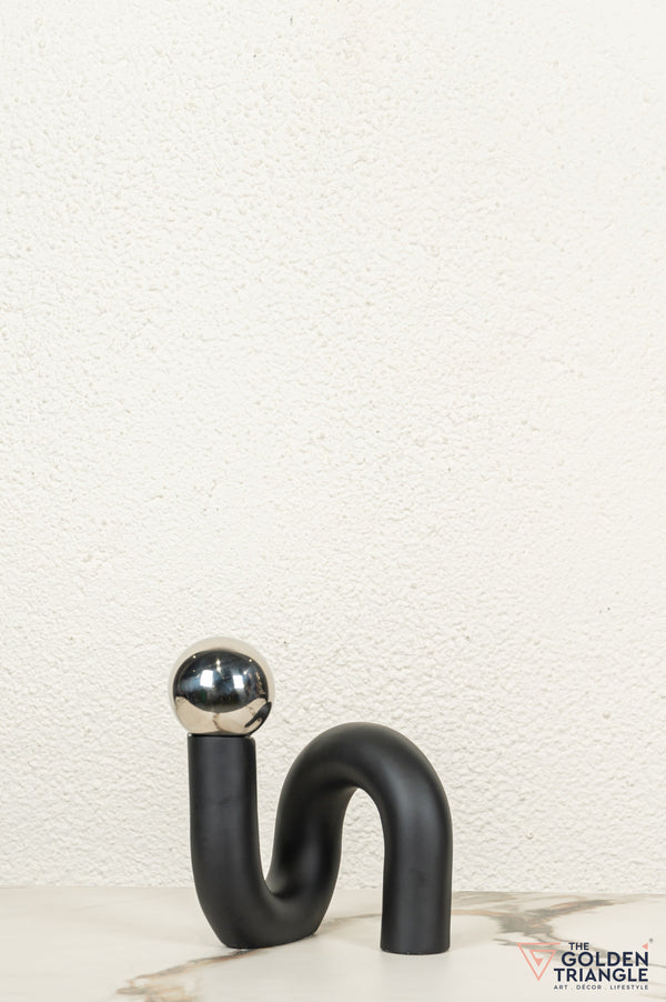 Spiral Ornament Tabletop Decor - Silver