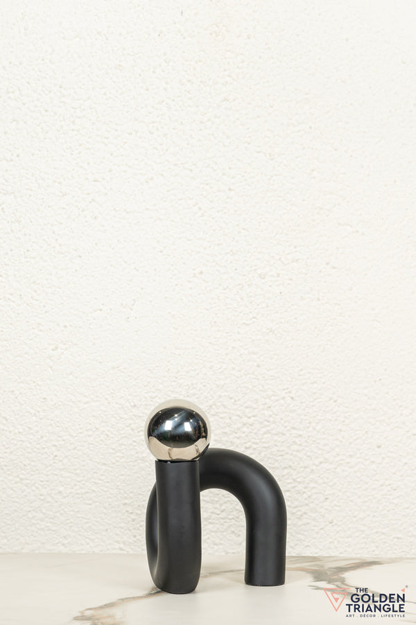 Spiral Ornament Tabletop Decor - Silver