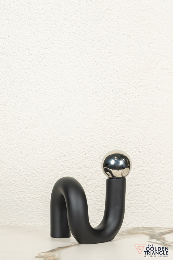 Spiral Ornament Tabletop Decor - Silver