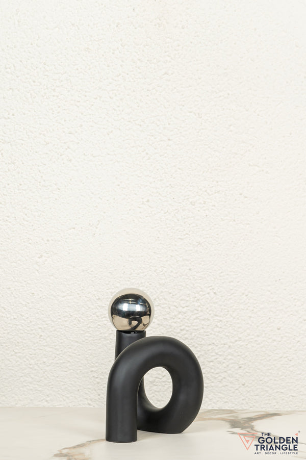 Spiral Ornament Tabletop Decor - Silver