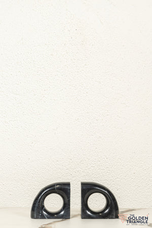 Volt Marble Bookend - Black