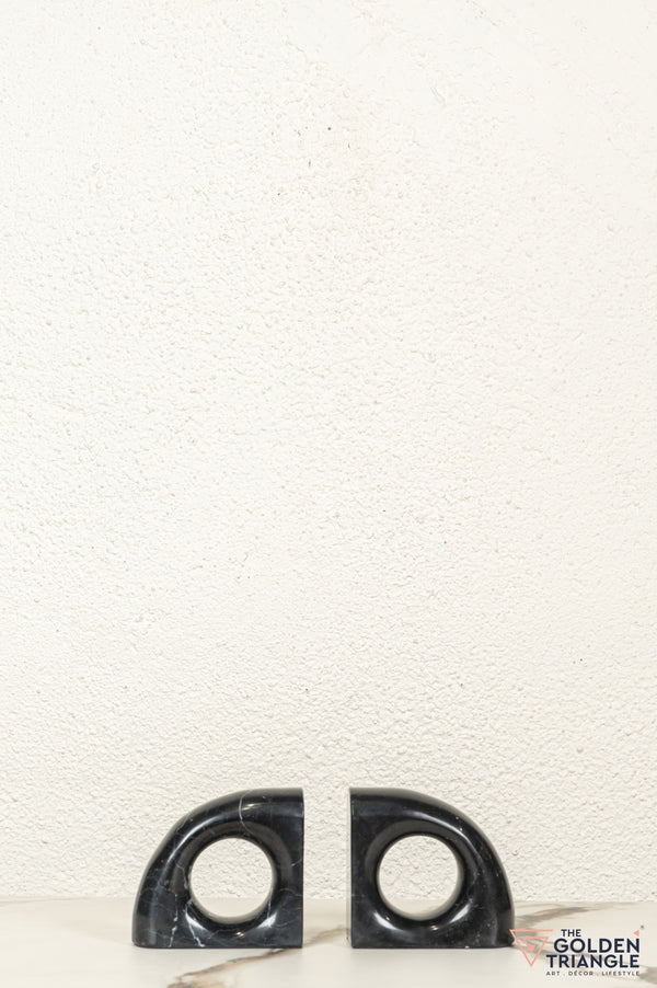 Volt Marble Bookend - Black