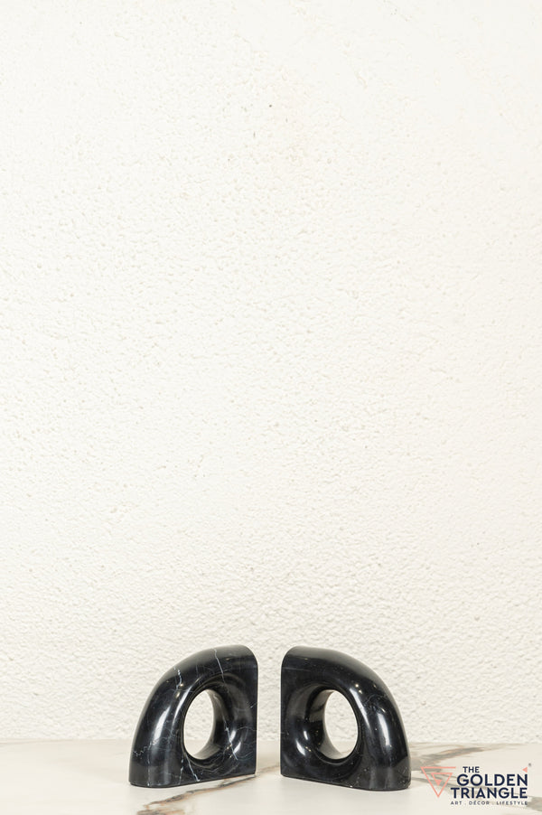 Volt Marble Bookend - Black