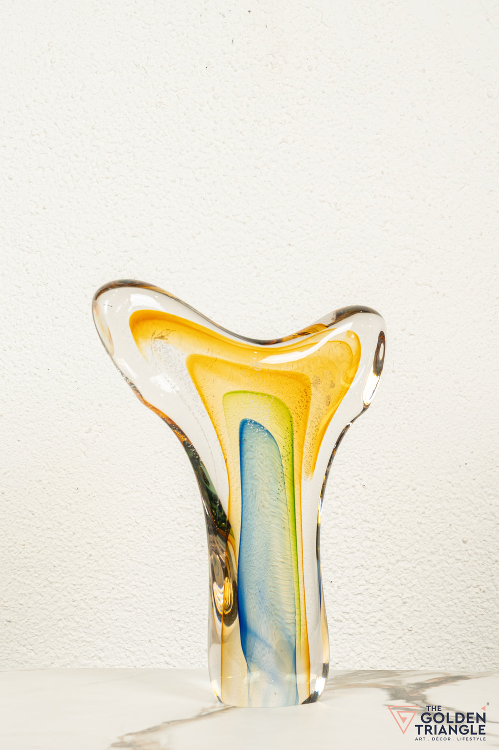Wave Glass Sculpture - Multicolour
