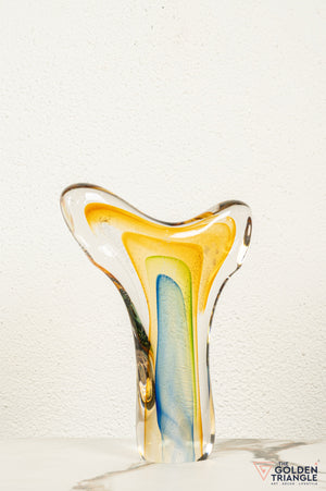 Wave Glass Sculpture - Multicolour