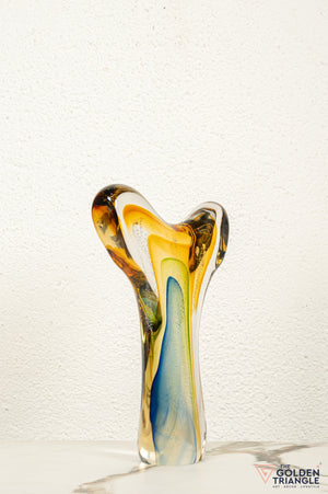 Wave Glass Sculpture - Multicolour