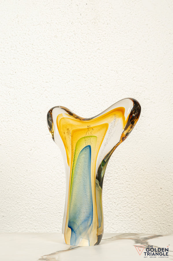 Wave Glass Sculpture - Multicolour