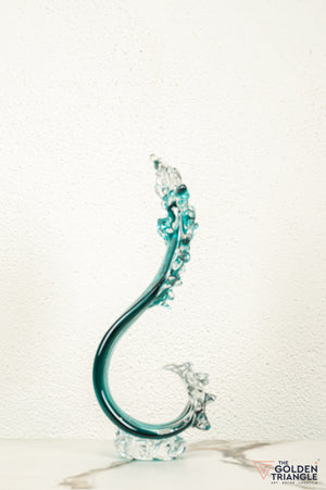 Splash Glass Sculpture - Aqua